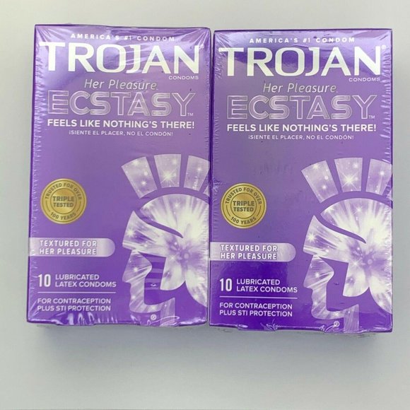 TROJAN Her Pleasure Ecstasy Sensations Lubricated